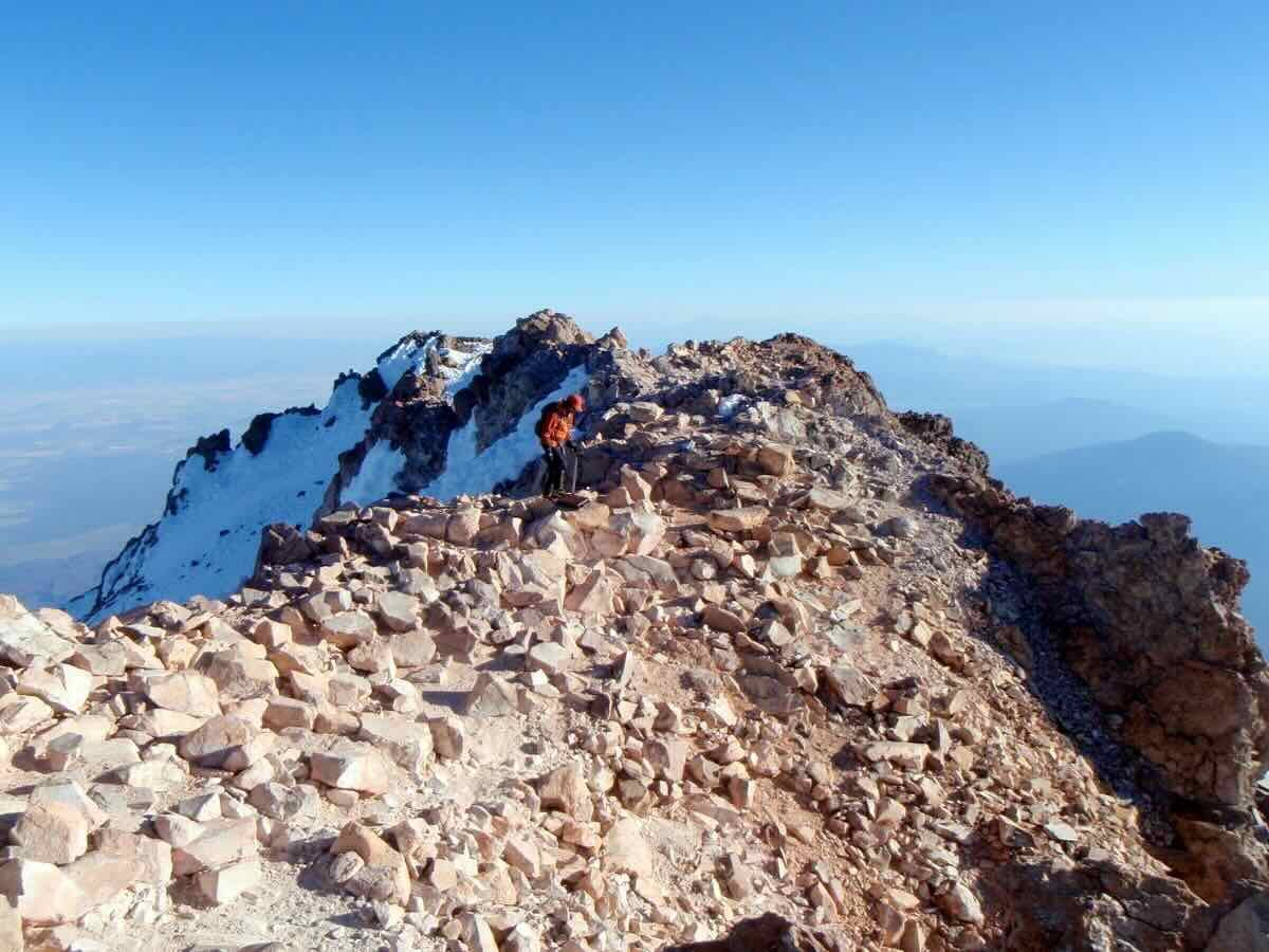 Mount Shasta summit ridge